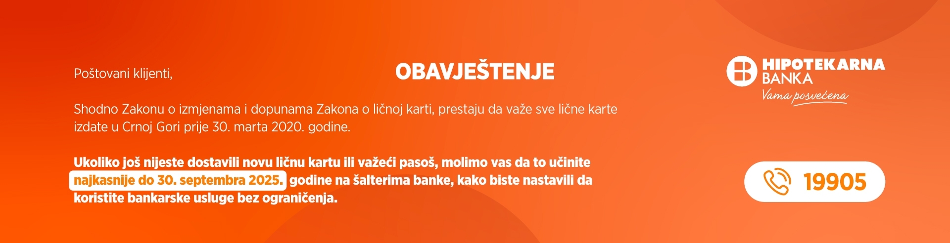 Dostavljanje ličnih karata