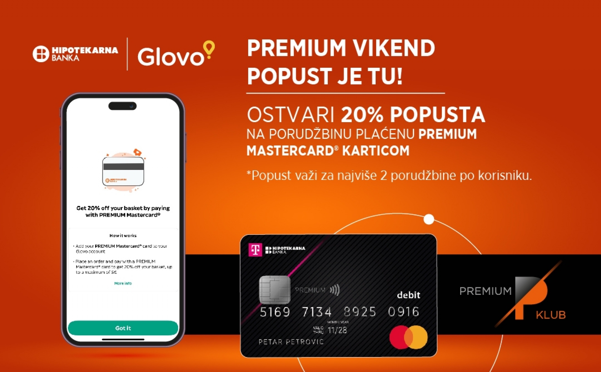 GLOVO AKCIJA  – 20% popusta