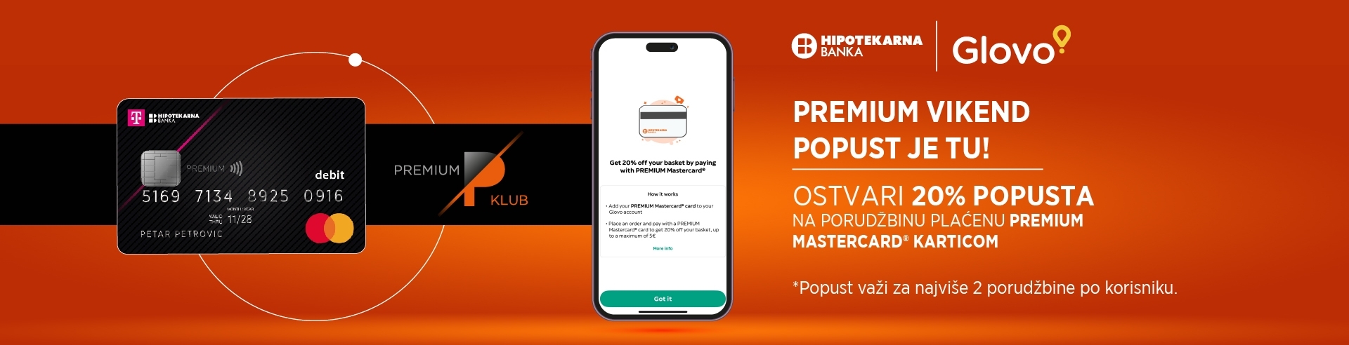 GLOVO AKCIJA  – 20% popusta